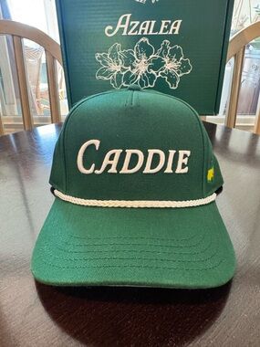 Masters Green Caddie Cap with White Rope hat